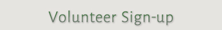 Volunteer Sign-up